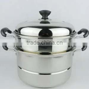 Factory Price for Two Layers Stainless Steel Steamer Pot thumbnail-1