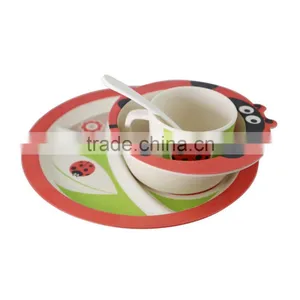 Eco-friendly High Standard Bamboo Fiber Kids Dinnerware Sets thumbnail-2