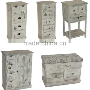 Household Wood Standing Cabinet Wood Shelf Organizer thumbnail-4