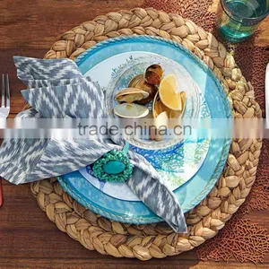 Water Hyacinth Placemat / Non Toxic Round Plate thumbnail-5