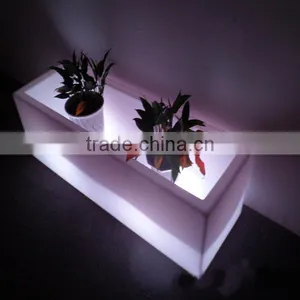 Hot Selling Outdoor Waterproof LED Plastic Flower Pot for Livingroom / Restaurant / Hotel / Night Club thumbnail-5