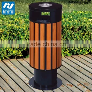 Cheap Outdoor Wooden Waste Bins thumbnail-2