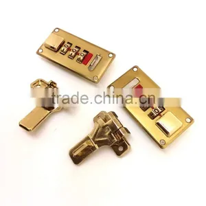 Small Combination Number Lock With Hasp for Pilot Case, Combination Lock With Push Buttom for Suitcase, Right Hand thumbnail-3