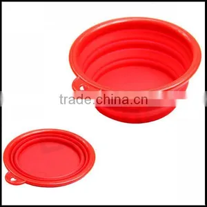 Cute Foldable Dog Cat Pet Silicone Travel Feeding Plastic Bowl Water Dish Feeder,custom Plastic Pet Bowls Manufacturer thumbnail-3