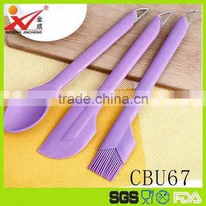 High Quality Factory Price Silicone Set Silicone Spoon Knife Brush Set thumbnail-1