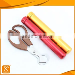 5.4" LFGB Fancy Popular Stainless Steel Cigar Cutter Scissors thumbnail-1