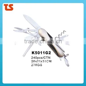 2014 New "STOCK" New Design Multi Knife Pocket Knife Multi Function LED Knife K5011G2 thumbnail-1