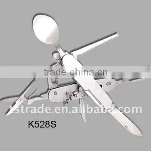 2014 Picnic Pocket Stainless Steel Multi Outdoor Barbecue Tool Set Tableware( K528S) thumbnail-1