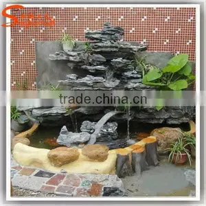 2015 Home Decor Indoor Fiberglass Artificial Rock Waterfall Lowes Water Fountains thumbnail-6