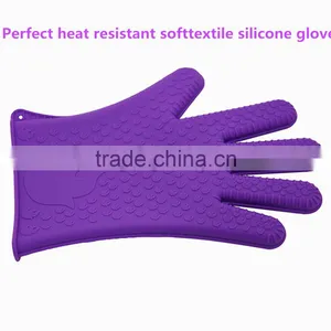 2016 Lottie Supplier FDA Kitchenware Baking Silicone Oven Glove Food Grade Silicone Bbq Baking Gloves thumbnail-1