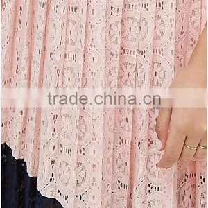 Guangzhou Wholesale Clothing OEM High Neck Sleeveless Lace Evening Dress With Pleated Skirt thumbnail-6