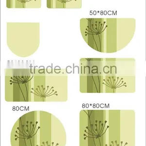 GREEN COLOR BATHMAT SHANGHAI BATHMAT SET BATHMAT (EV-L004-BM) thumbnail-1
