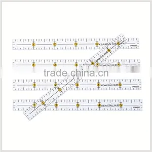 OEM Inch Scale 3mm Thickness Acrylic Quilting Ruler, 6'' * 1/2'' Patchwork Ruler Quilting # KPR6005 thumbnail-1