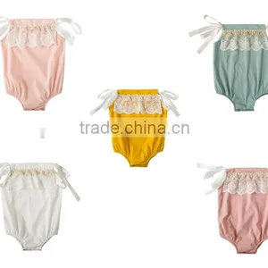 Comfortable Baby Romper Summer New Design Baby Girl Boutique Lace Romper Cute Infant and Toddler Clothing thumbnail-1