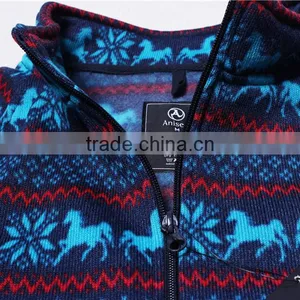 2016 High Quality Style 100% Polyester Printing Men Polar Fleece Jacket thumbnail-4