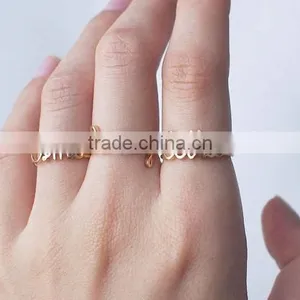 Ring . Wire Name Ring . Wire Initial Ring . Wire Word Ring . Personalized Ring . Wire Name Jewelry . Adjustable thumbnail-5
