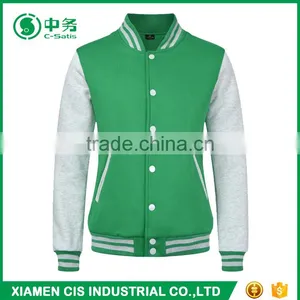 High Quality Custom Logo American Fashion Unisex College Varsity Jacket for Wholesale thumbnail-3