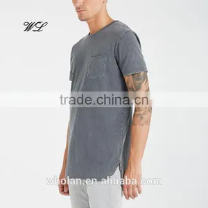 2017 Summer Man T-shirt Blank Branded Logo Cheap Apparel Cotton Stone Washed T-shirts thumbnail-2