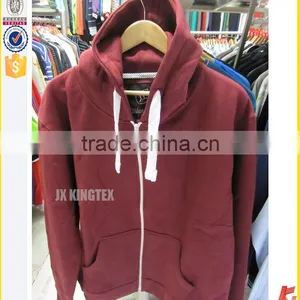 Contrast Wholesale Color OEM/ODM Service Men's Pink Zipper-up Hoodies With Your Own Logo thumbnail-5
