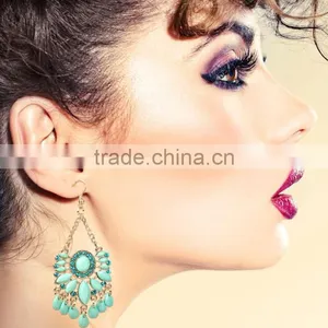Zm53243a Ladies Earrings Designs Pictures Fancy Women Earrings for Party Girls thumbnail-2