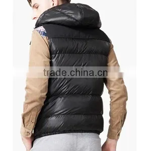 2015 New Fashion Man Outdoor Portable Down Vest With Hoodie thumbnail-4
