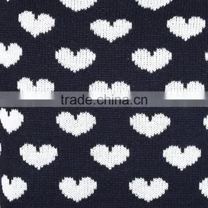 Latest Crew Neck Rib-knit Hem Pullover Heart Shape Jacquard Knitting Sweater thumbnail-3