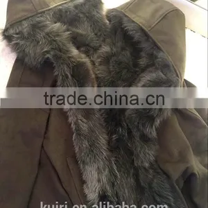 2016 Fashion Winter Women Double-sided Woolen Coat in the Long Section of the Real Fox Fur Lining Fur Hooded Fur Coat thumbnail-3