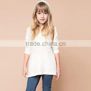 S32446W Spring Fashion Elegant Girls Sweaters Teenager Knitted Striped Kids Pullovers Tops thumbnail-1
