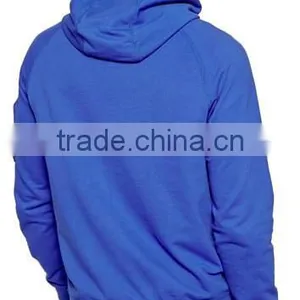 Blue Soft Touch Wholesale Custom Mens Fashion Hoodies thumbnail-3