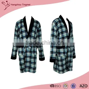 2016 Factory Wholesale Fleece Cloth Mens Bathrobe thumbnail-2