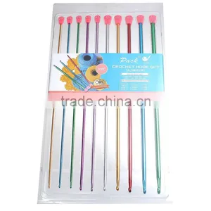 Cheap Wholesale Mixed Color Aluminum Oxide Crochet Hooks Set thumbnail-1