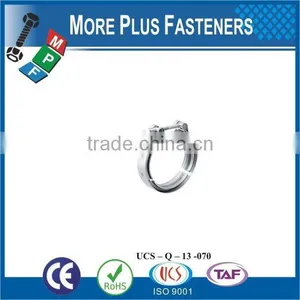 Made in Taiwan Stainless Steel Strong Stainless Steel Hose Clamps Flexible Hose Clamp V Band thumbnail-4