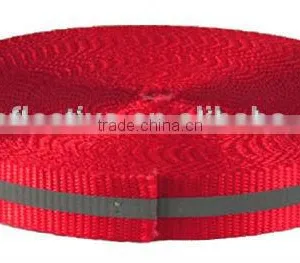 High Visibility Color Fashionable Reflective and Glow Fabric Elastic Piping Ribbon thumbnail-2