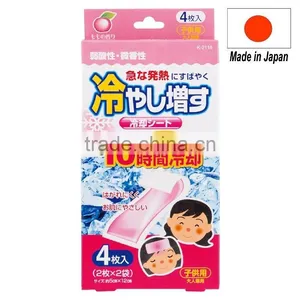 Japan Cooling Gel Sheets Peach Scent for Children 4sheets/case Wholesale thumbnail-1
