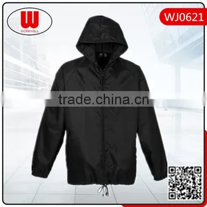 Jogging Black Jacket of Taffeta Fabric thumbnail-1