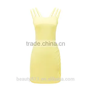 New Ladies Fashion Dress 2017 Design Elastic Waist Wine Dress SD22 thumbnail-4