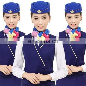 Wool Fabric for Flight Attendant Corporate Suits Stewardess Uniforms thumbnail-1