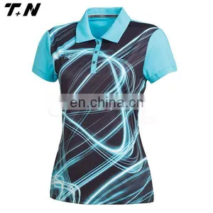 2016 Custom Women Dri Fit Golf Polo Shirts Golf Team Jersey thumbnail-1