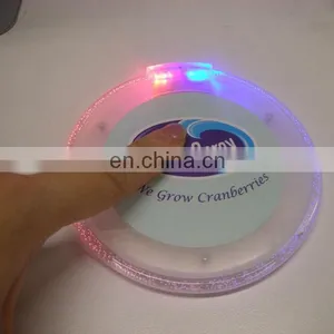 Led Flashing Cup Coaster, Led Light up Cup Mat thumbnail-1
