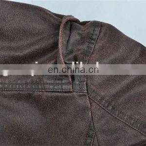2015 New Leather Motorbike Men Denim Jackets thumbnail-5