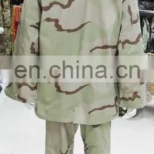 Cheap Custom Three Color Desert Camouflage Military Clothing for Sale thumbnail-4