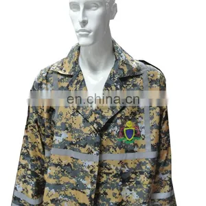 Waterproof Camouflage Military Nylon Reflective Raincoat thumbnail-3