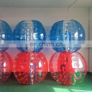 HI New Design TPU/PVC Double Ropes Inflatable Bubble Football Ball for Football thumbnail-2