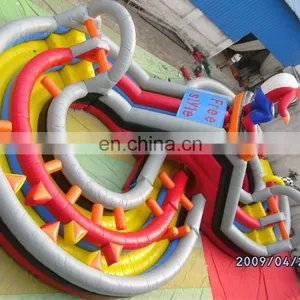 Free Style Inflatable Amusement Rides Park With Obstacle Course thumbnail-2