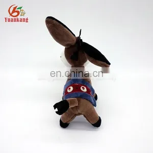 Custom Mini Plush Donkey Animal Keychain thumbnail-6