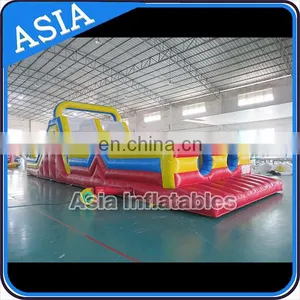 Giant Adult and Kids Inflatable 5K Race/ Inflatable Obstacle Course Equipment With Slide for Sale thumbnail-1