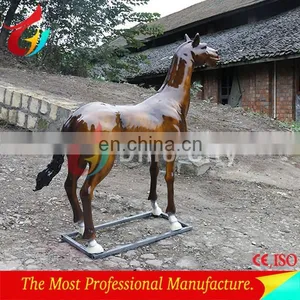 High Emulational Fiberglass Real Size Horse thumbnail-5
