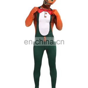 Halloween Lycra Spandex Zentai Suits Wrestling Cosplay Costume Superhero Pumpkin S-XXL thumbnail-2