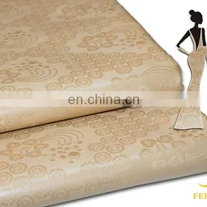 African Boubou Latest Designs Fashion Muslim Kaftan Dress Non Woven Fabric Guinea Brocade thumbnail-1