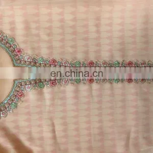 Decent Pink Colour Semi-Stitched Salwar Kameez Dress Material For Occasion Wear / New Arrival 2016 Dress Material(salwar Kameez) thumbnail-4
